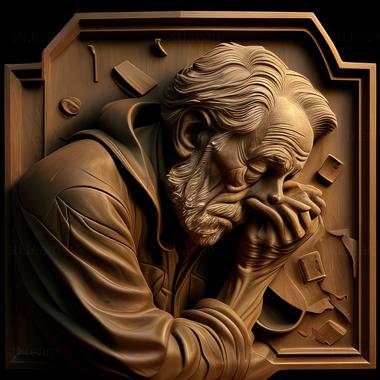3D model Francis Chapin American artist (STL)